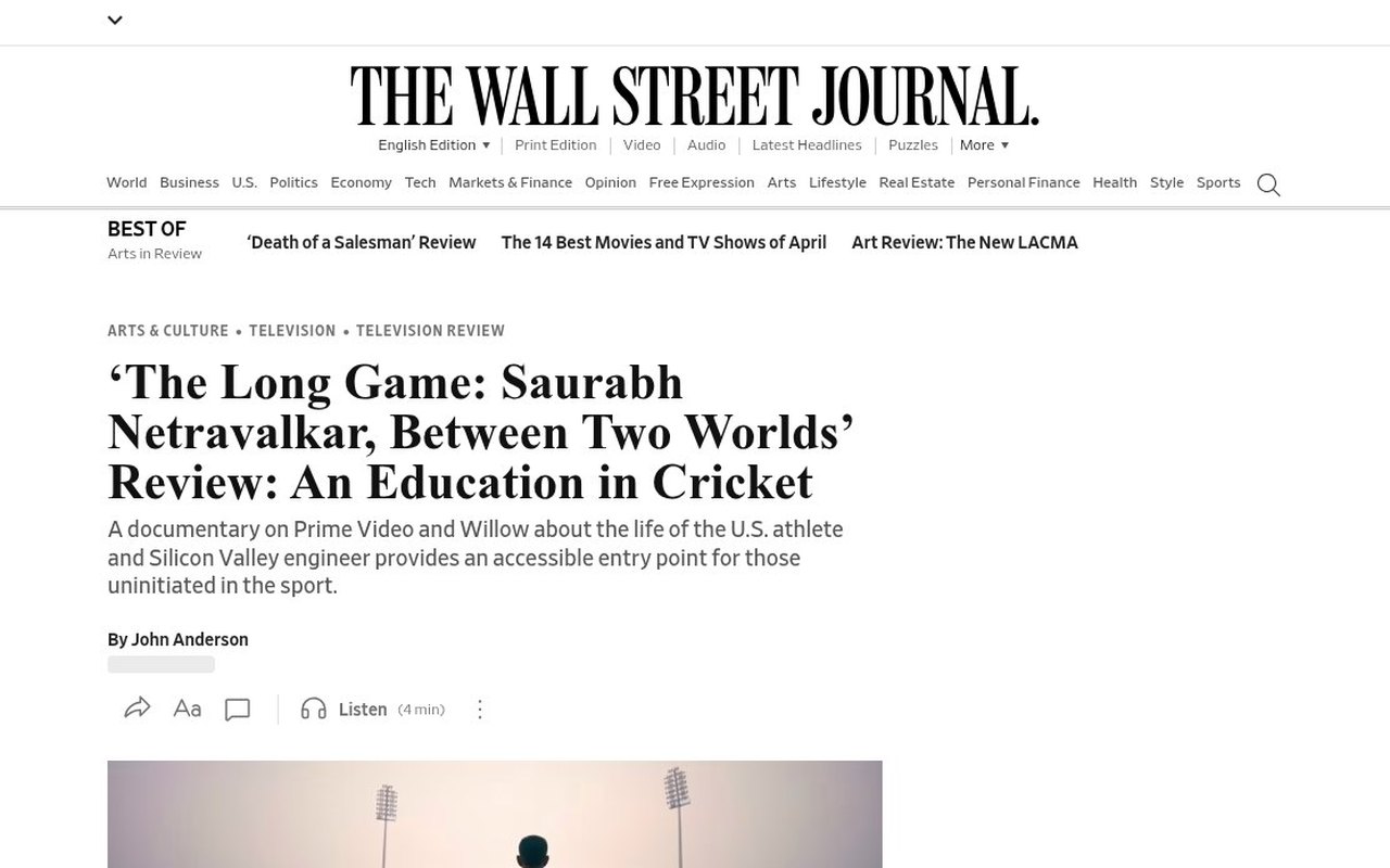 The Wall Street Journal review of The Long Game